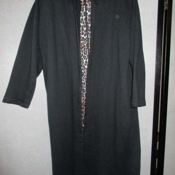 NORMA KAMALI SWEATSHIRT FLEECE DUSTER COAT 80'S 90S 🥰 GORG ICONIC VINTAGE